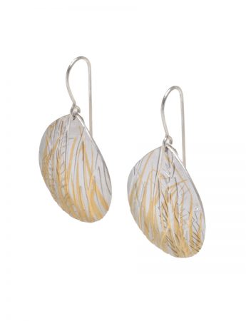 Grasses Earrings  – Silver & Gold