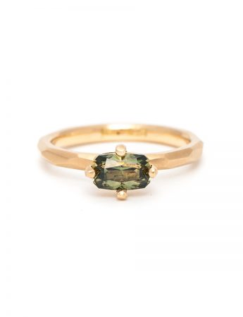 Green & Yellow Sapphire Ring