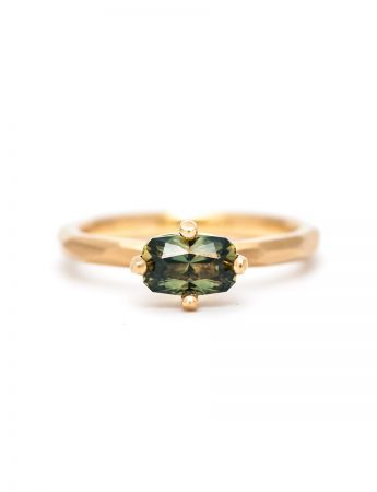 Green & Yellow Sapphire Ring