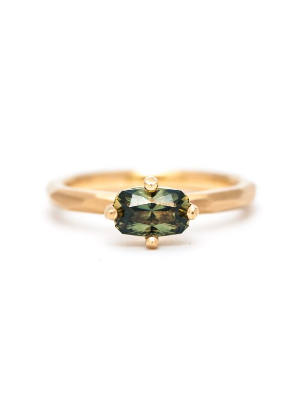 Green & Yellow Sapphire Ring