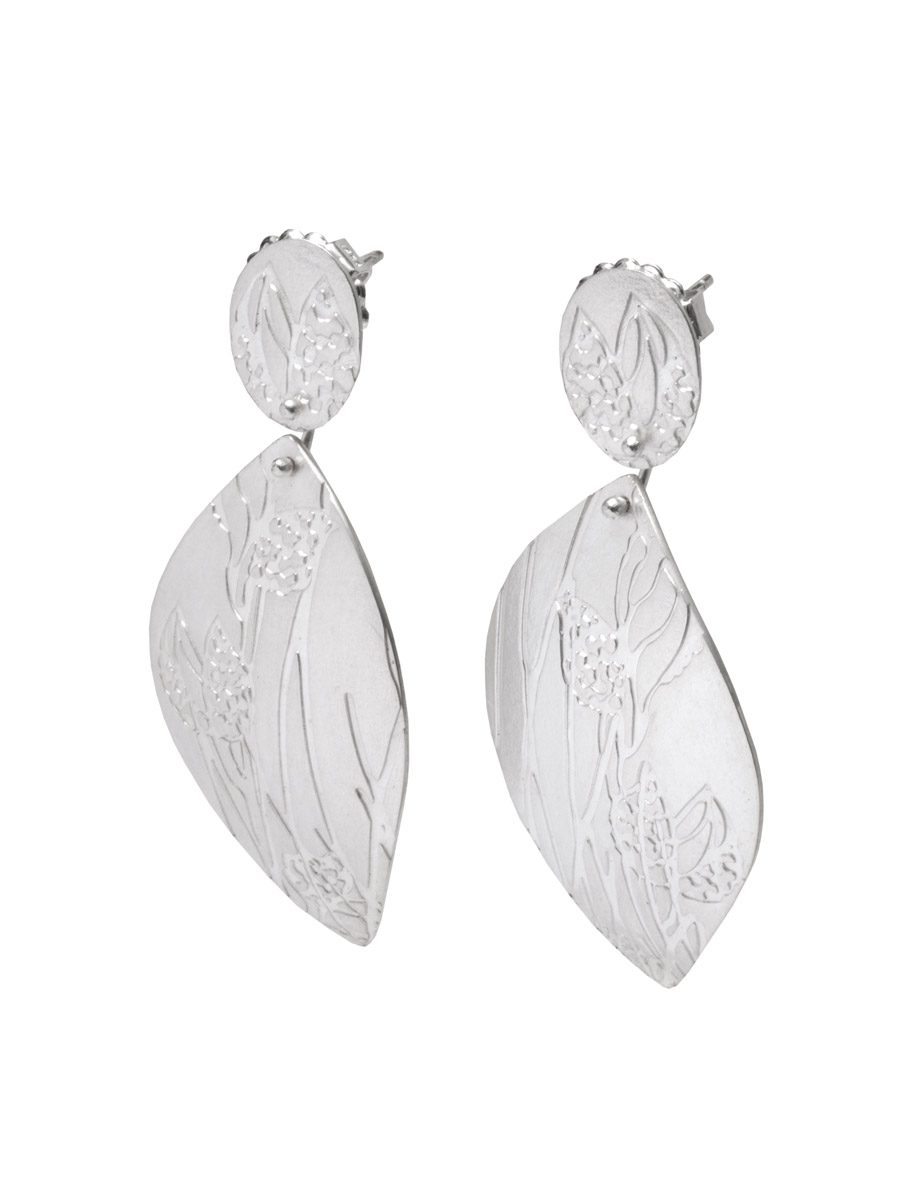 Sterling Silver Hakea Earrings e.g.etal Melbourne