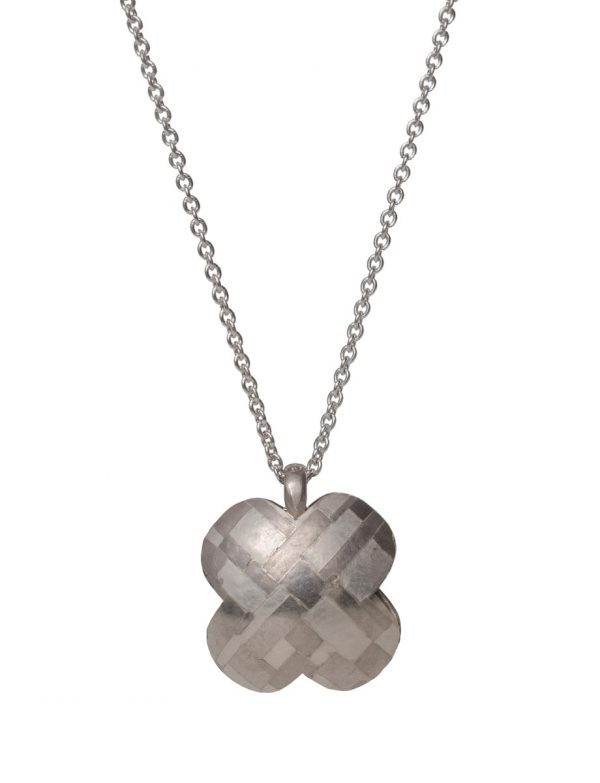 Hidden Pearl X Pendant Necklace