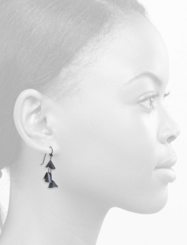 Short Jungle Cactus Earrings – Black