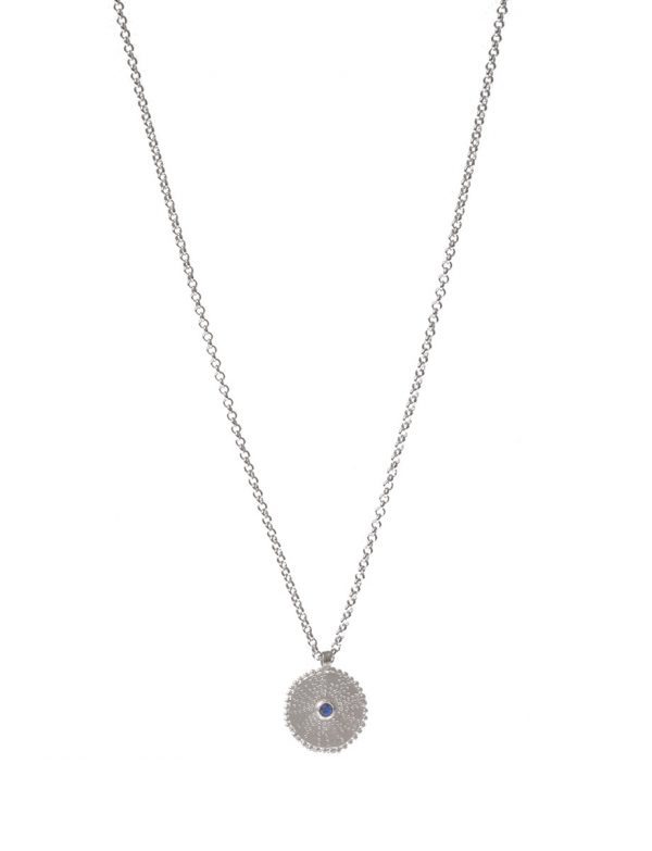 Silver Star Necklace – Sapphire
