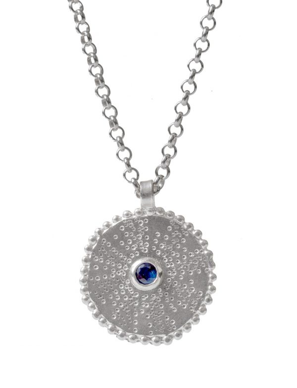 Silver Star Necklace – Sapphire