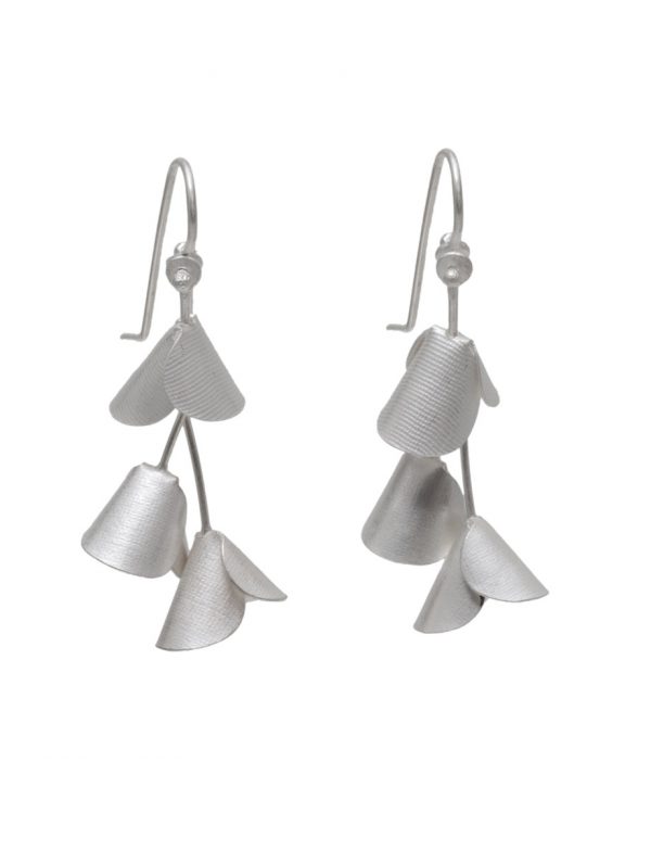 Short Jungle Cactus Earrings – Silver