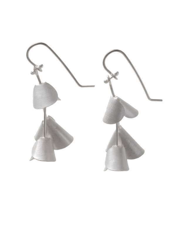 Short Jungle Cactus Earrings – Silver