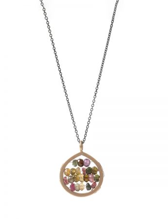 Small Broad Teardrop Reef Necklace – Tourmaline