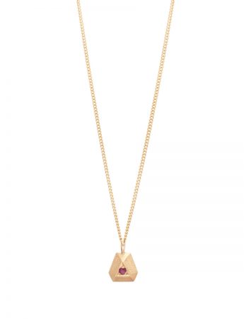 Ruby Point Necklace – Yellow Gold