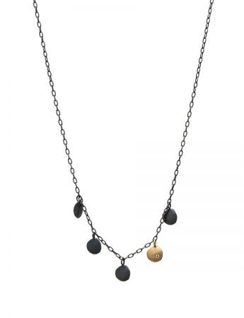 Neru Disc Diamond Charm Necklace