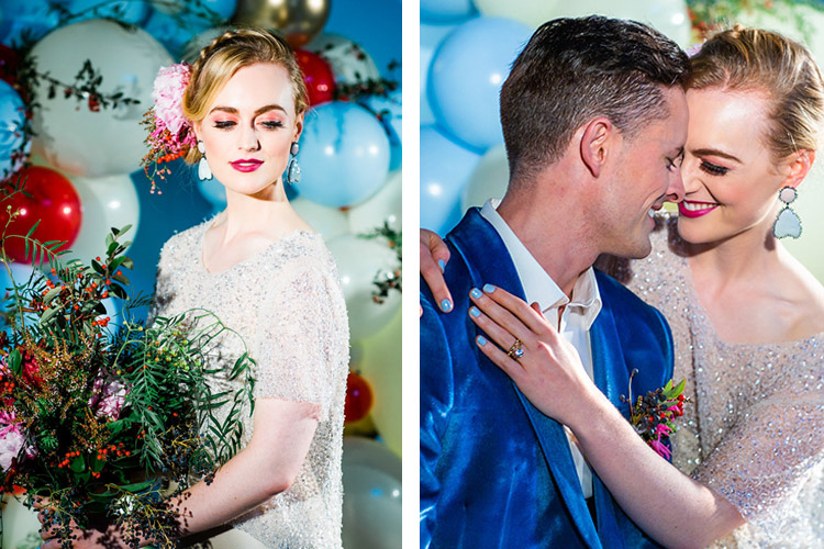 Wedding Inspiration - Berries & Blue - Earrings