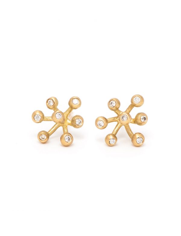 Petits Pois Diamond Stud Earrings