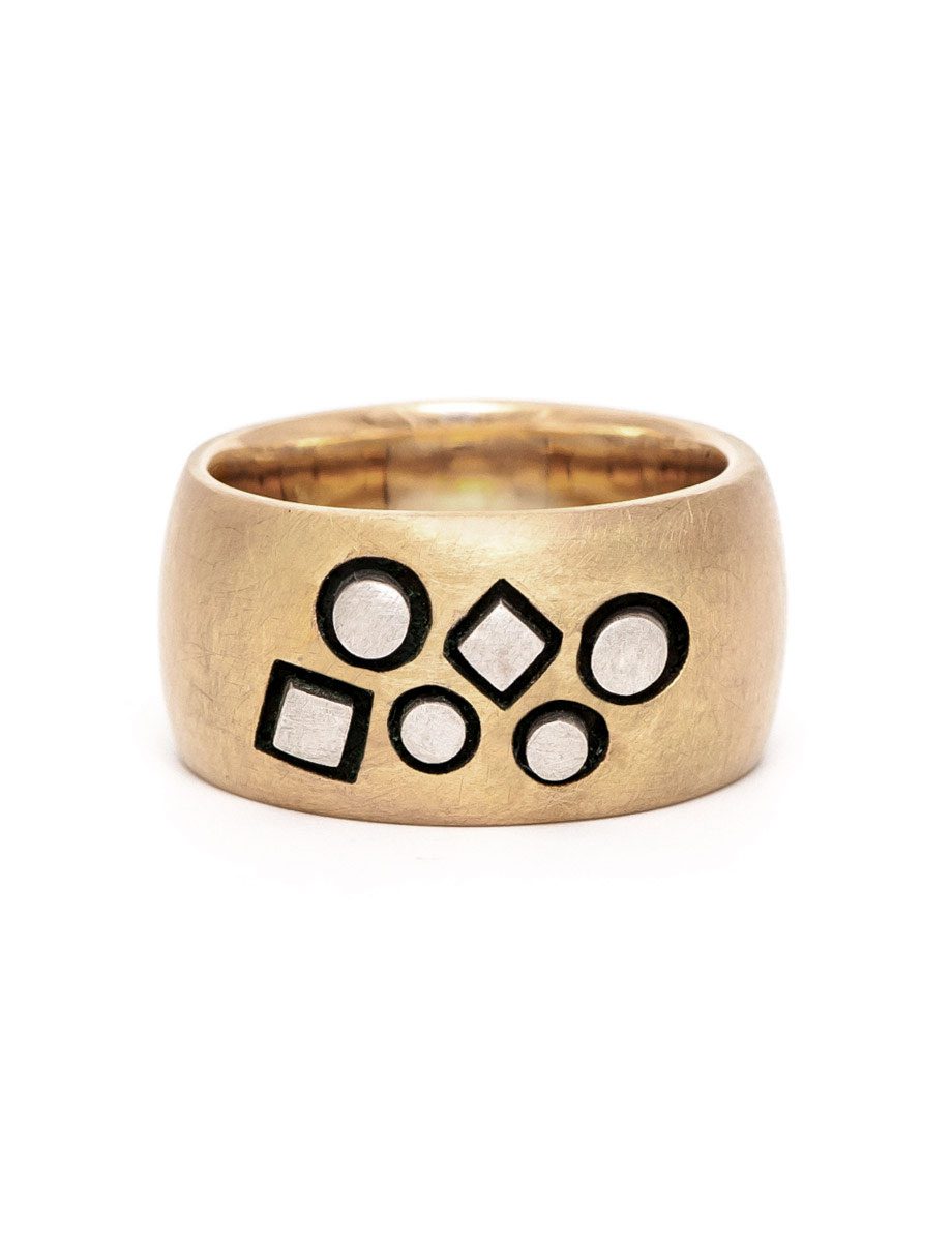 Stonemason Ring – Gold & Silver