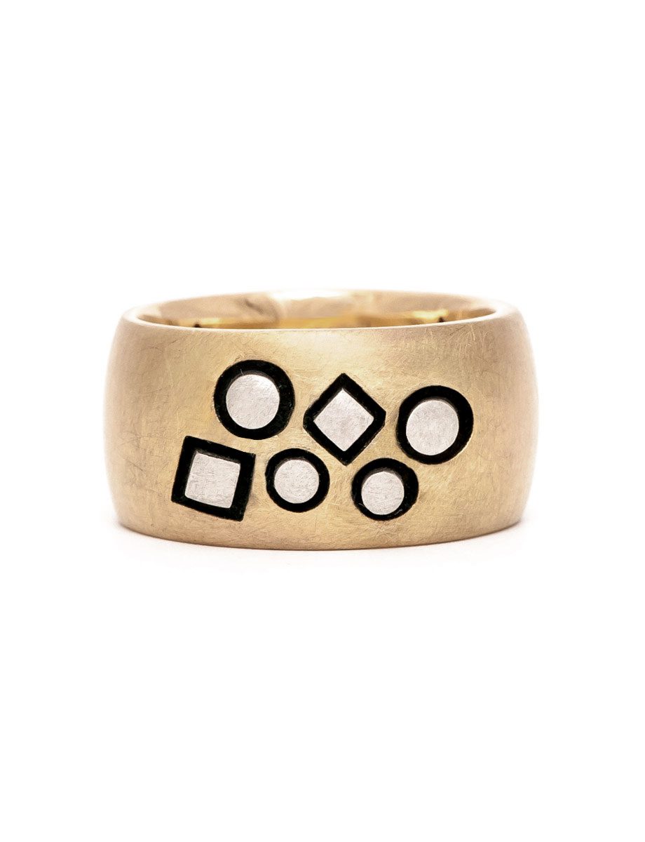 Stonemason Ring – Gold & Silver