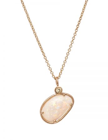 Balance Necklace – Opal & Sapphire