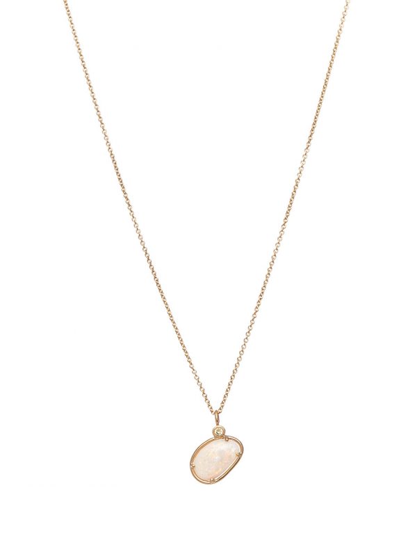 Balance Necklace – Opal & Sapphire