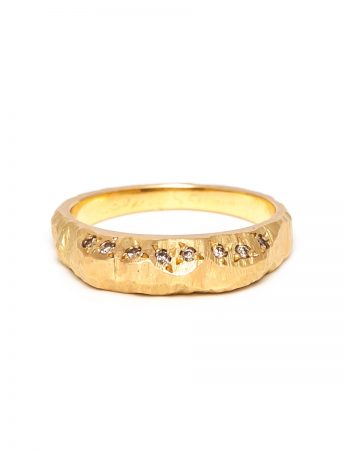 Golden Mountain Champagne Diamond Ring