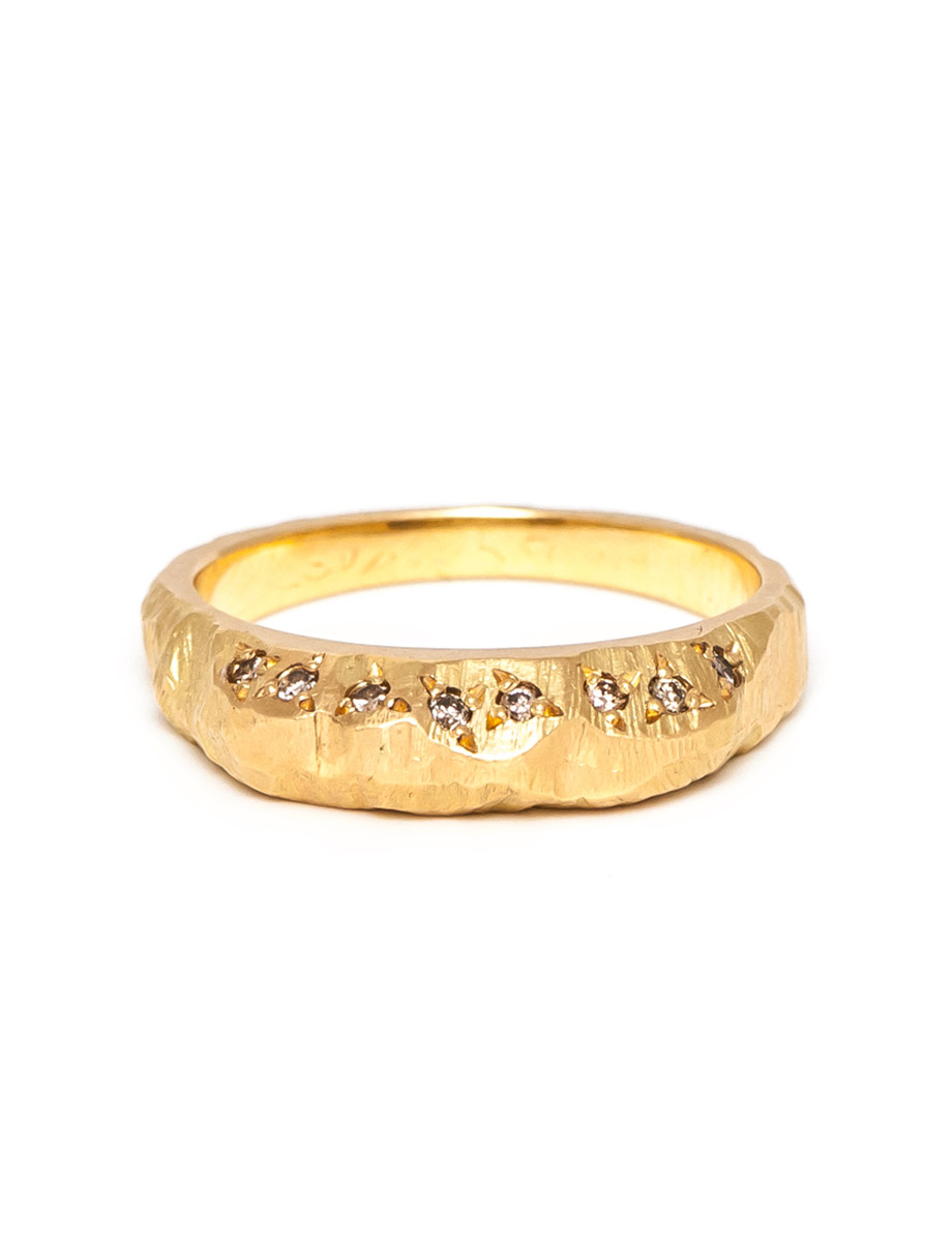 Golden Mountain Champagne Diamond Ring | e.g.etal | Melbourne
