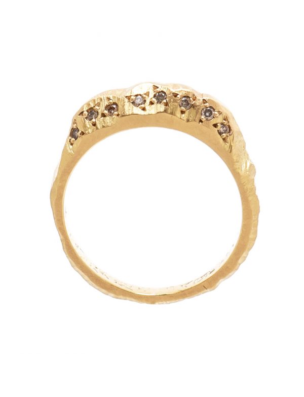 Golden Mountain Champagne Diamond Ring