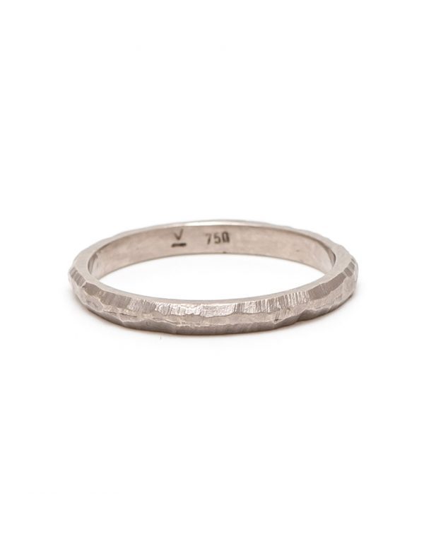 Golden Path I Thin Wedder Ring – White Gold