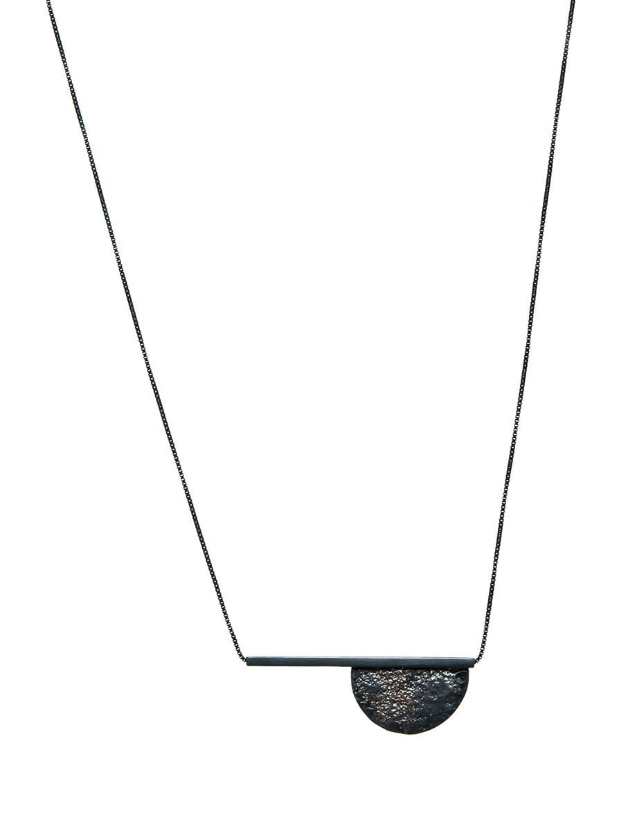 Moonscape Semicircle and Line Necklace e.g.etal Melbourne