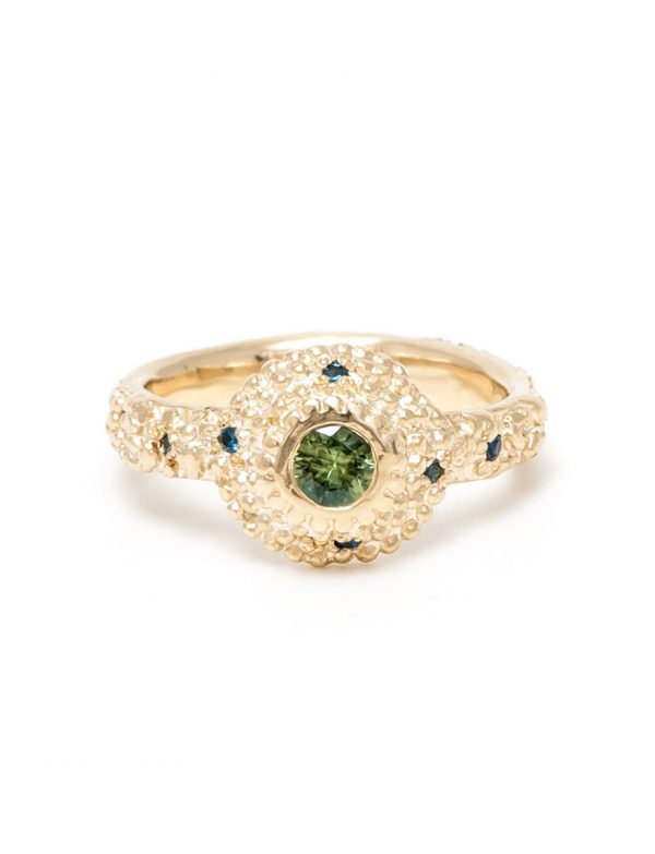 Ocean Light Ring – Gold & Sapphire