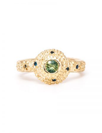 Ocean Light Ring – Gold & Sapphire