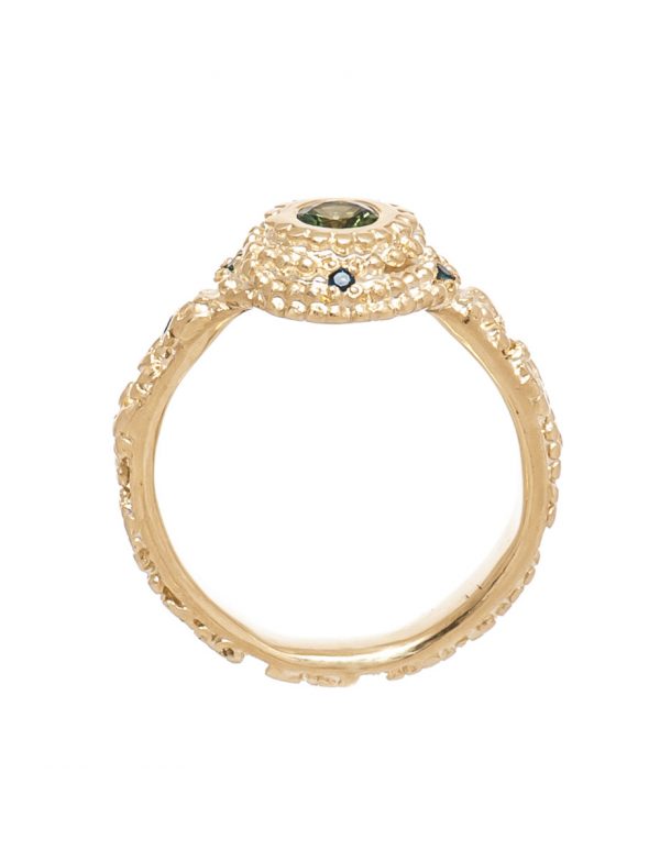 Ocean Light Ring – Gold & Sapphire