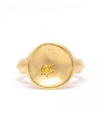 Posy Ring – Yellow Diamond