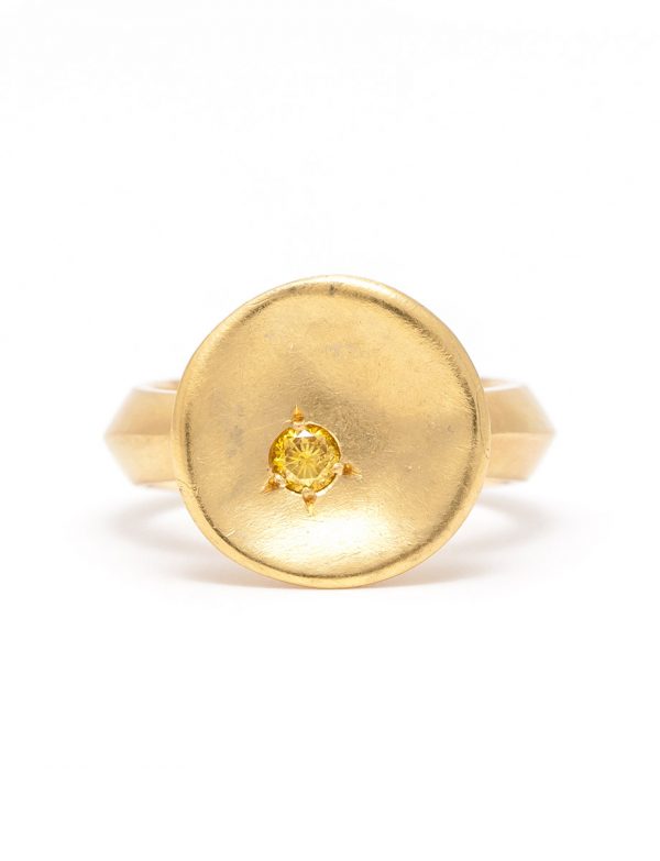 Posy Ring – Yellow Diamond