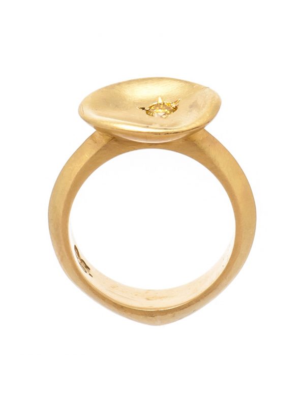 Posy Ring – Yellow Diamond