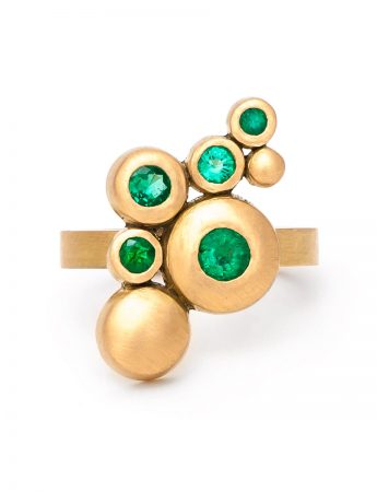 Songwriter Ring – Yellow Gold & Emeralds