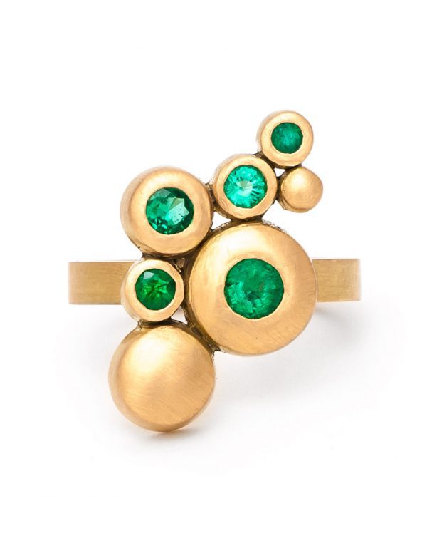 Songwriter Ring – Yellow Gold & Emeralds