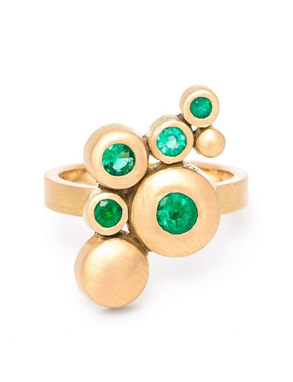 Songwriter Ring – Yellow Gold & Emeralds