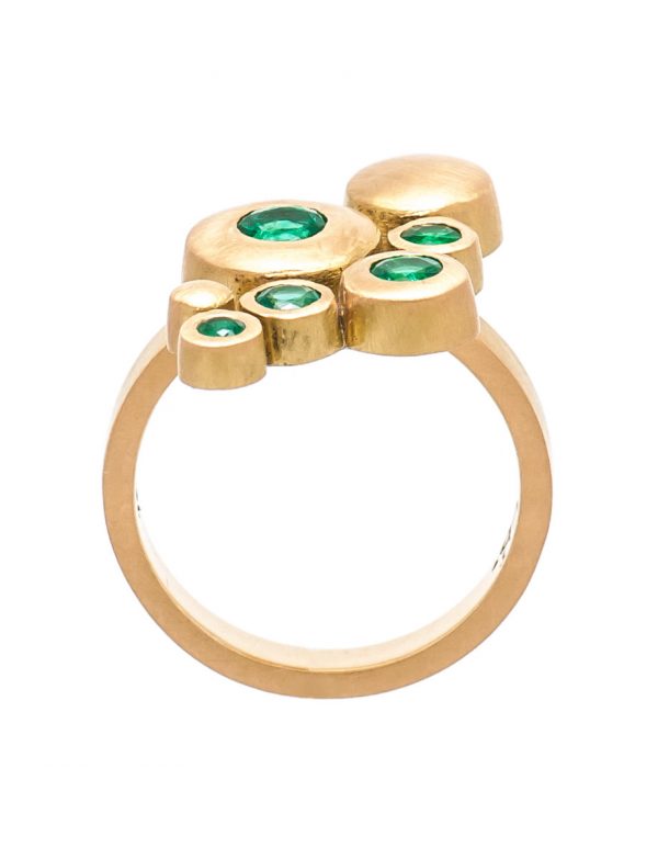 Songwriter Ring – Yellow Gold & Emeralds