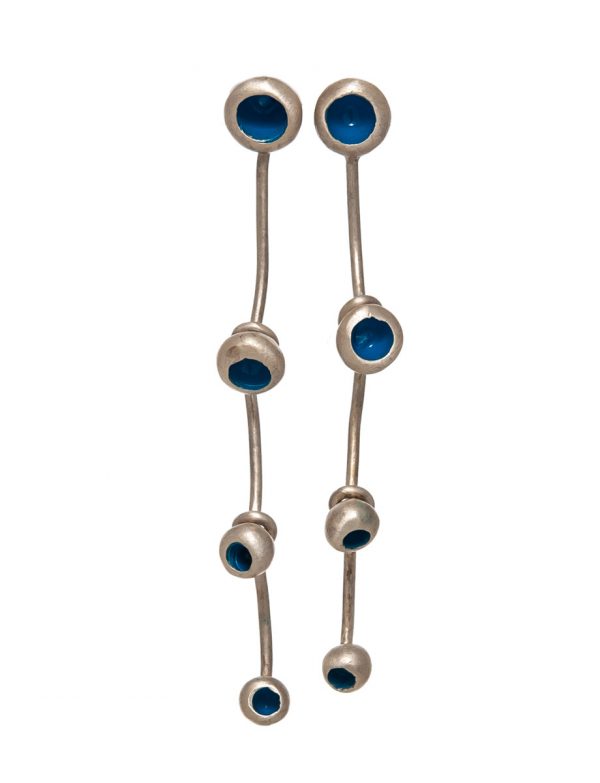 Gouttes Fleur Four Drop Earrings – Blue
