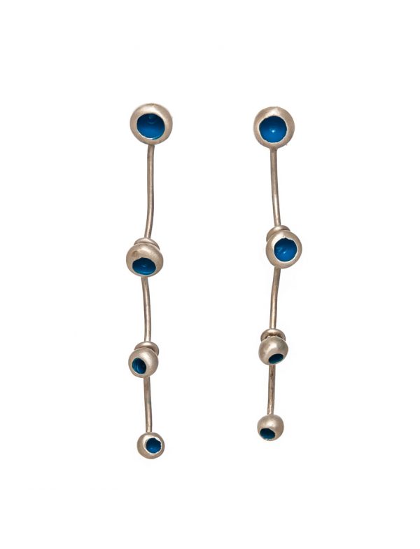 Gouttes Fleur Four Drop Earrings – Blue