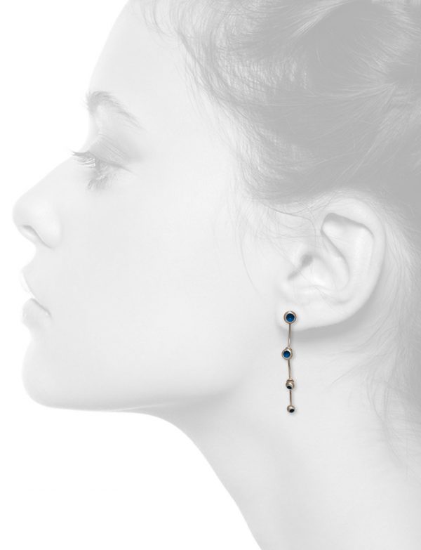 Gouttes Fleur Four Drop Earrings – Blue