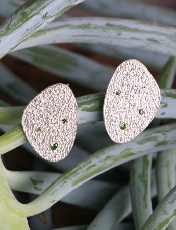 Rockpool Earrings – Silver & Sapphire