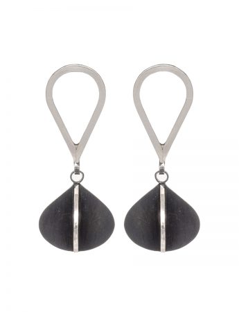 Black Double Pod X Series Dangle Earrings