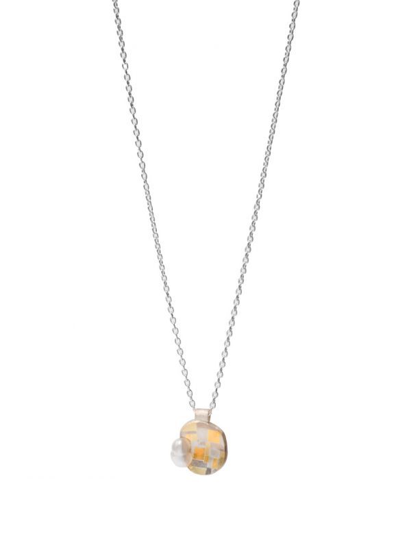 Coastal Terrain Pendant – Keshi Pearl