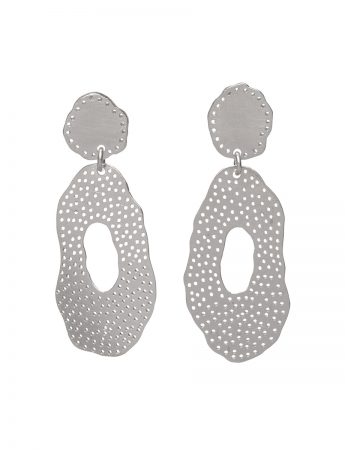 Double Piece O Earrings – Silver