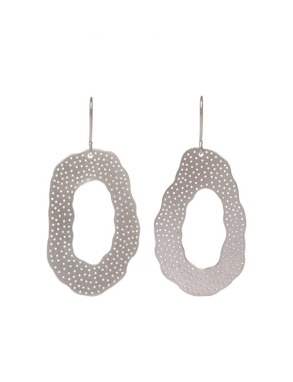 Large ‘O’ Earrings – Silver