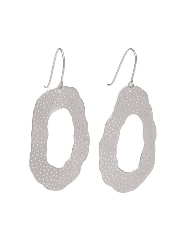 Large ‘O’ Earrings – Silver