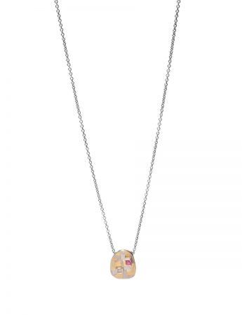 Remembered Terrain Pendant Necklace – Ruby & Diamond