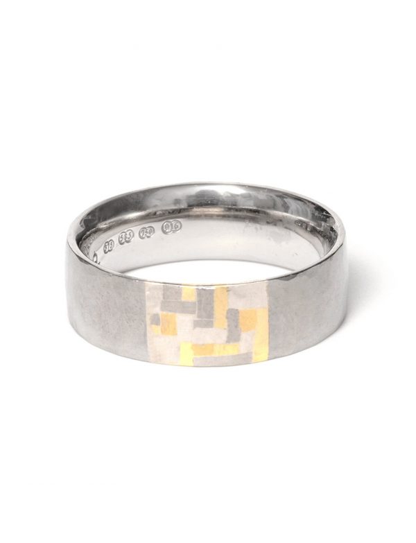 Sampled Terrain Ring – White Gold