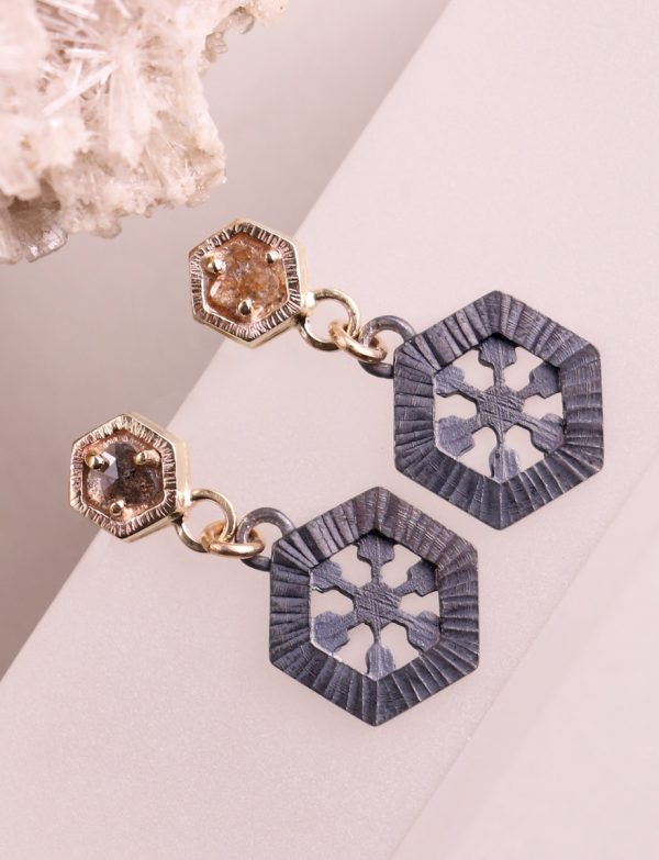 Summer Ice Diamond Slice Earrings