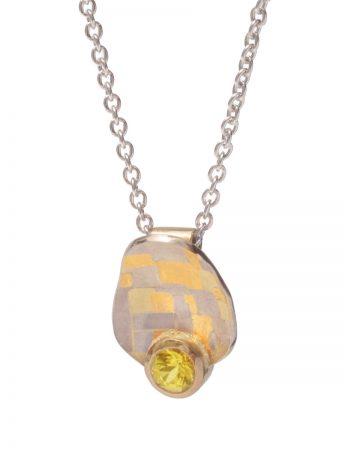 Guided Terrain Pendant Necklace – Yellow Sapphire