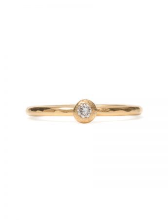 Frosted Orb Ring – White Diamond