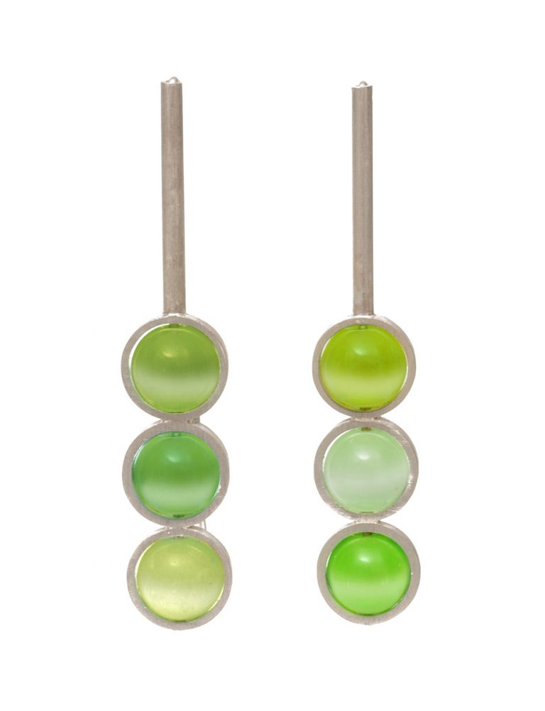 Chromatic Sphere Earrings – Green